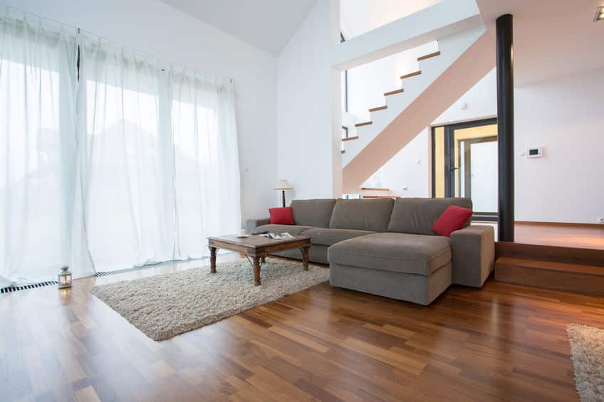 Un parquet au salon.
