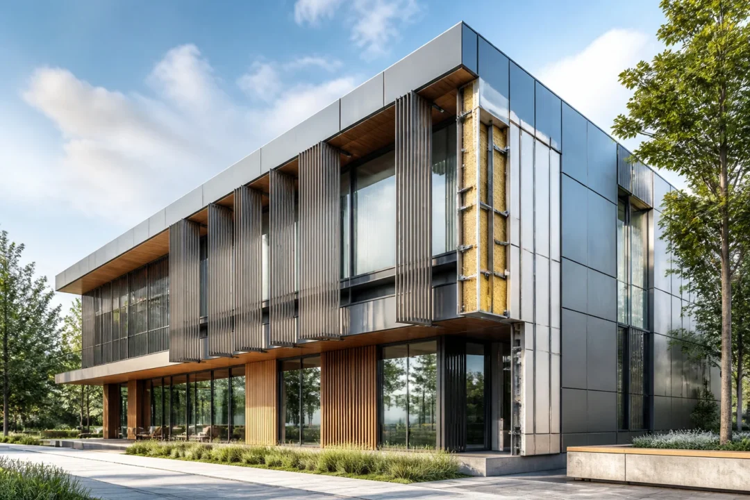 Facade moderne a double peau