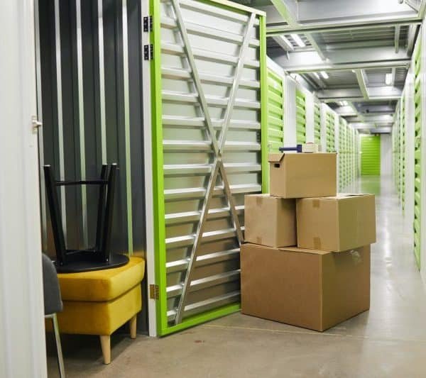 Boxes in Storage Unit