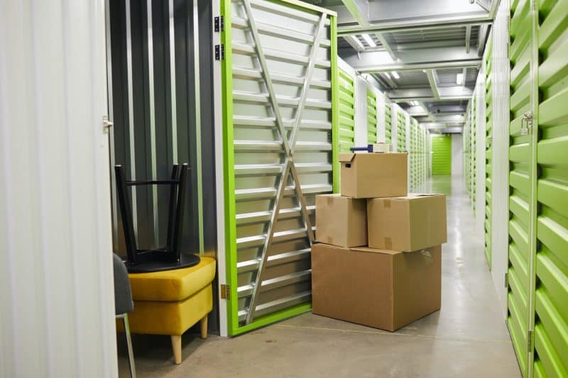 Boxes in Storage Unit