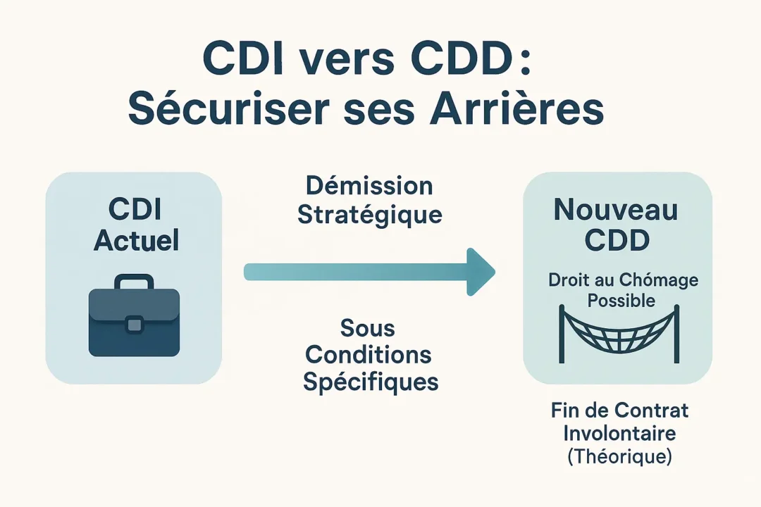 Illustration CDI vers CDD sécuriser ses arrières