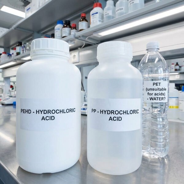 Acide chlorhydrique et plastique : quels contenants sûrs ?