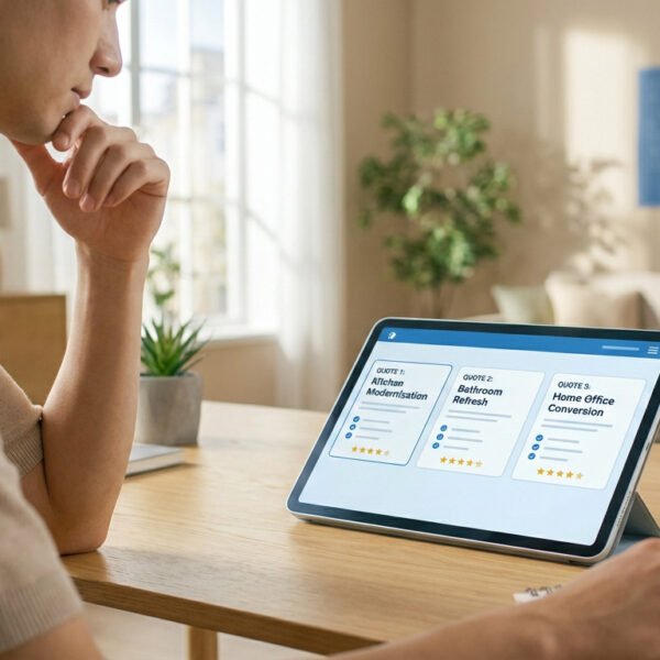 Obtenez vos devis sans démarchage et comparez 3 artisans