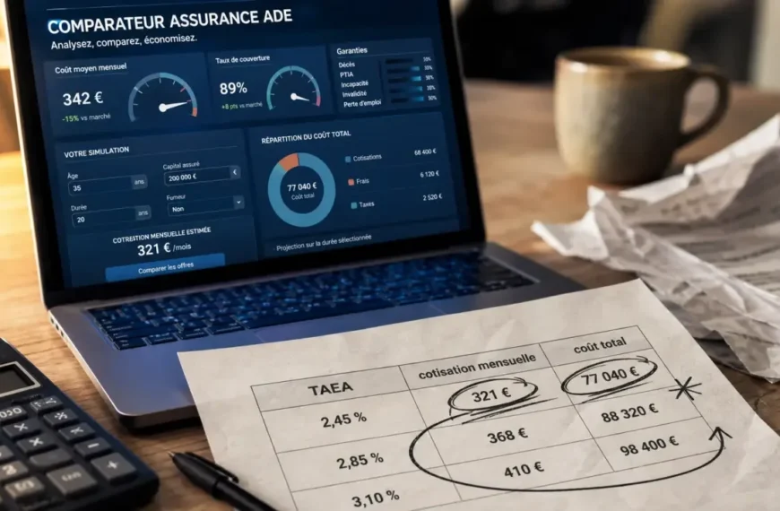 Comparateur assurance ADE : pourquoi le TAEA, les garanties et le contrat groupe changent tout