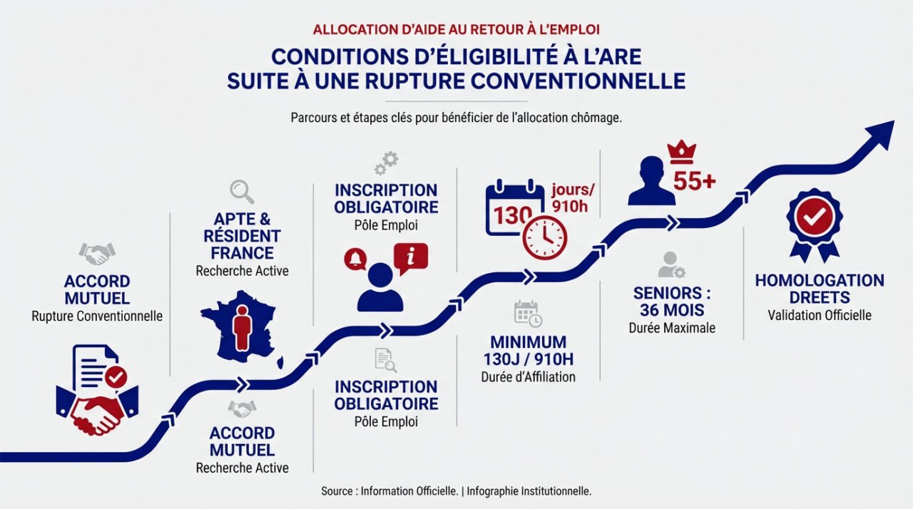 Conditions d'éligibilité aux allocations chômage après une rupture conventionnelle