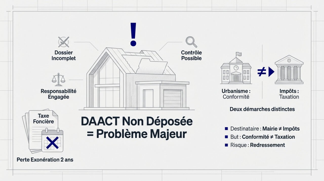 Conséquences juridiques et administratives d'une DAACT non déposée en mairie