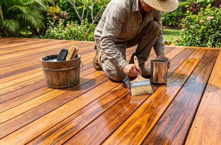Comment assurer l’entretien d’une terrasse en bois exotique