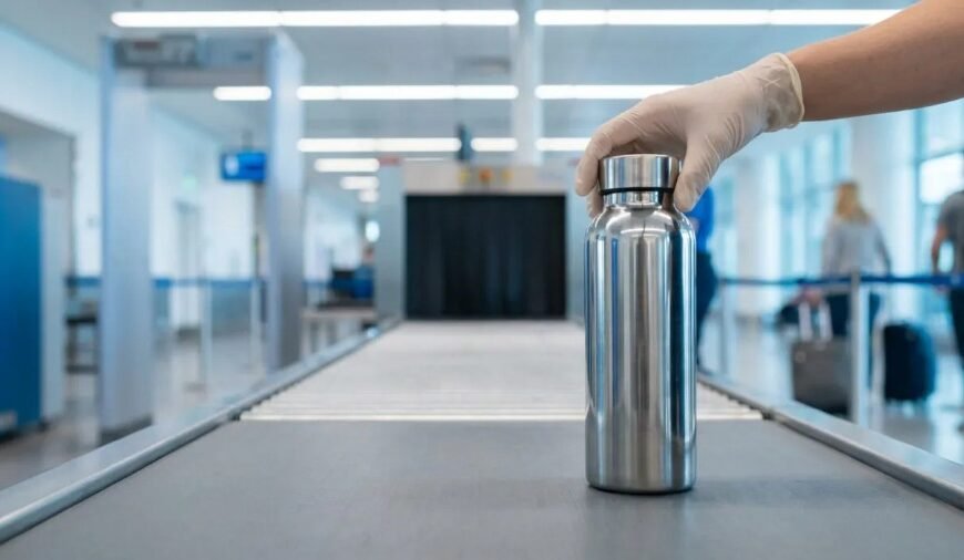 Prendre une gourde vide en avion : règles et astuces