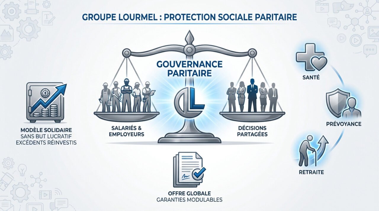 Bureaux du Groupe Lourmel expert en protection sociale paritaire