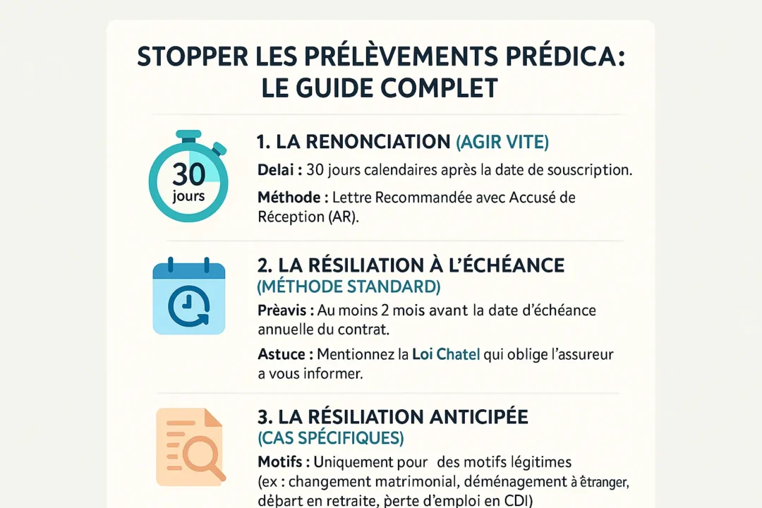 Guide pour stopper les prélèvements Prédica