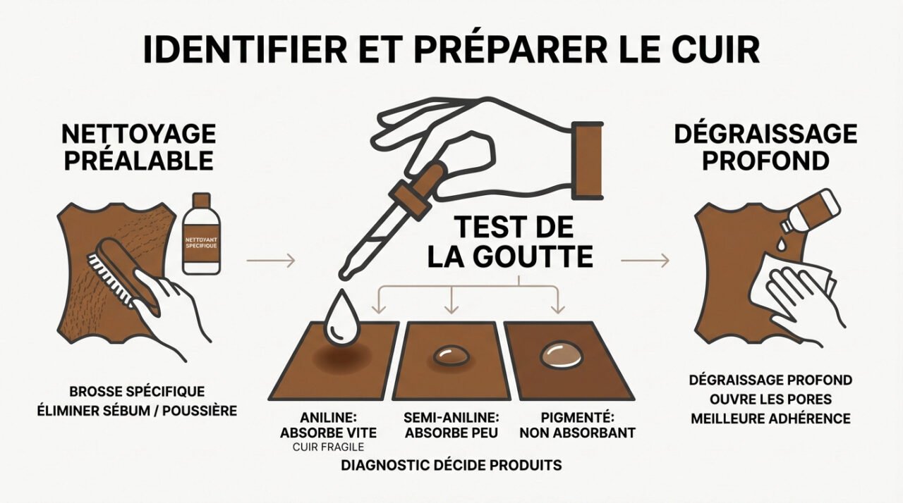 Identification du type de cuir pour canapé