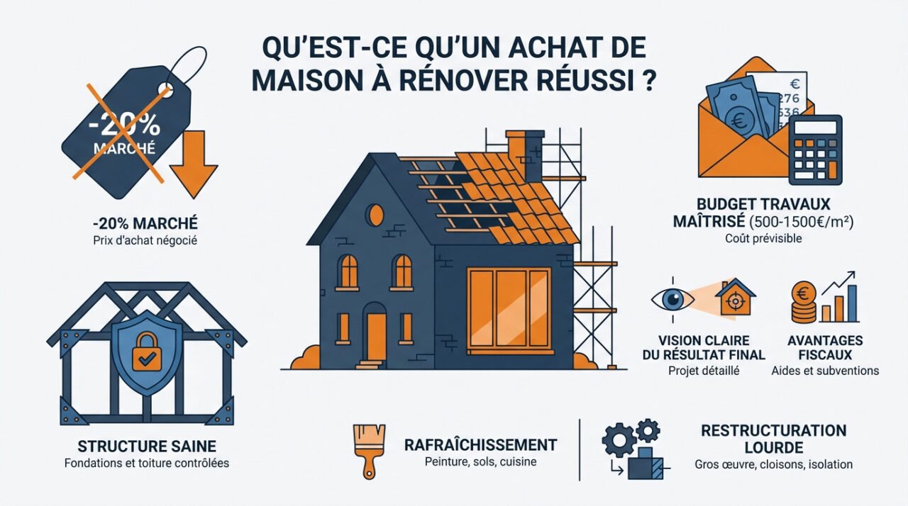 Clés et plan pour réussir l'achat d'une maison à rénover