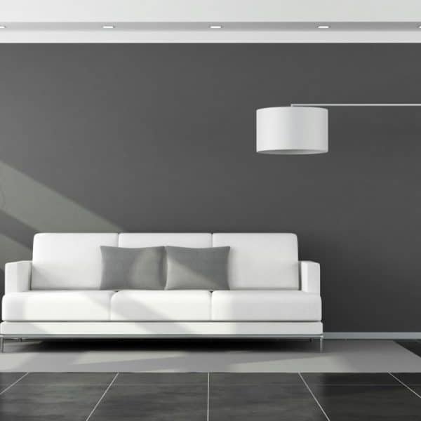 Modern black and white lounge