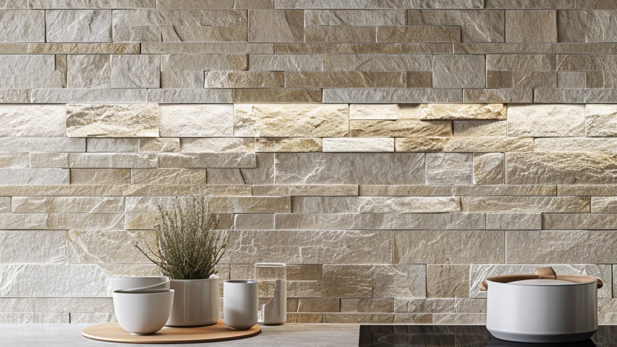 murs en pierre cuisine