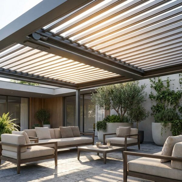 Installer un mécanisme lames orientables pour votre pergola