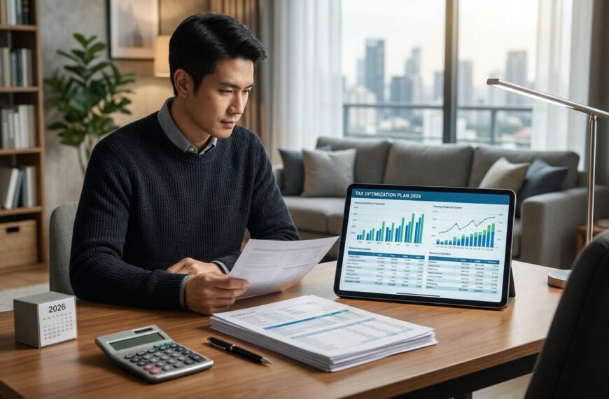 Un homme examine des données financières sur une tablette pour optimiser sa fiscalité immobilière.