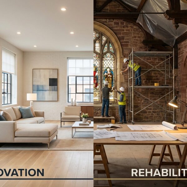 Différence rénovation réhabilitation : comment bien faire la distinction