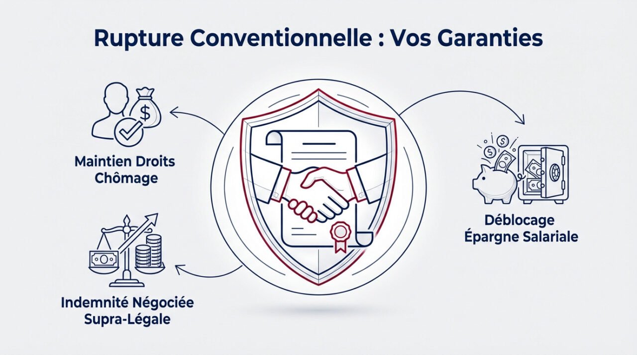 Illustration des garanties offertes par la rupture conventionnelle pour un salarié en CDI