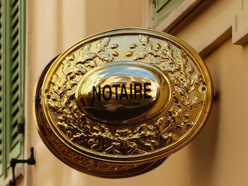 signer notaire