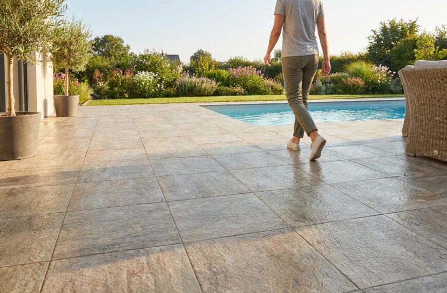 Comment choisir un carrelage extérieur antidérapant efficace