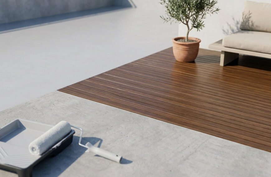Réussir la pose de votre peinture extérieure terrasse