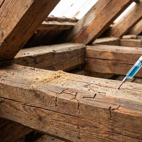 Prix traitement termites : quel budget pour la charpente ?